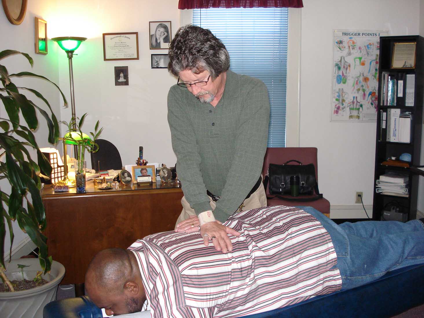Chiropractic spinal manipulation