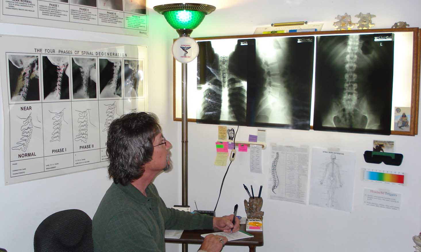 Dr. Downing and x-rays